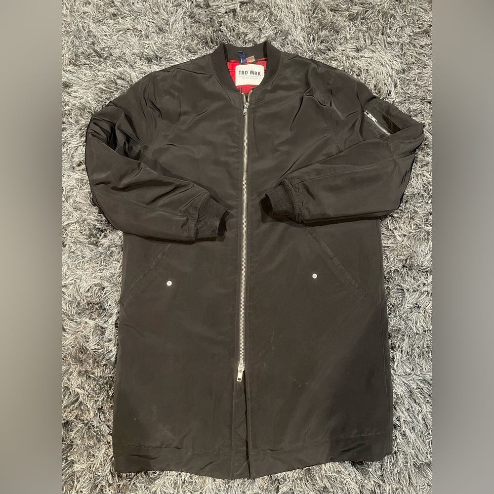 H&M Divided- Men's Long Line Flight Jacket